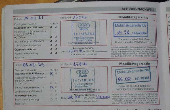 Bild: Serviceheft